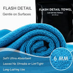 Car Drying Towel 24"x36", Soft Ultra-Absorbent Microfiber Towels for Cars, 600GSM Streak-Free, Scratch-Free Drying Towels for Automotive Detailing (1)