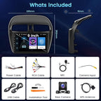 2+64GB Android 15 Car Radio for Mitsubishi Mirage 2012-2022 Wireless Carplay Android Auto, 9" Touch Screen Car Stereo GPS Navi, WiFi, Bluetooth, Backup Camera, FM RDS Radio, EQ DSP, SWC