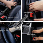 YANTING Car Seat Gap Filler 2 Pack - No Drop Seat Guard, Universal Car Seat Gap Plug with Storage Slot, Durable Non-Slip Material, Anti-Drop Gap Filler for Cars, Trucks & SUV (Black)
