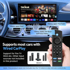 Carlinkit FireDrive Link Pro Car TV Mate, Convert Wired to Wireless Android Auto & CarPlay Adapter, Compatible with Wired CarPlay for Fire TV Stick Streaming, 5GHz WiFi/Plug & Play