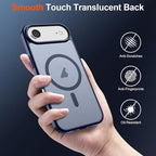 SUPFINE Magnetic for iPhone Air Case (Compatible with MagSafe)(Military Grade Drop Protection) Slim Translucent Matte Shockproof with Anti-Fingerprint Phone Cover for 17 Air,Navy Blue