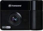Transcend DrivePro Dash Cam Front and Rear, 2K QHD 1440P+1080P Full HD Car Cam/140°Wide-Angle/180°Rotatable Rear Lens/Night Vision Loop Recording/Head-Up Display/Wi-Fi/GPS GLONASS/ADAS/Support 1TB Max