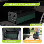 MIU COLOR Large Trunk Organizer for SUV with 5 Compartments, Collapsible Car Organizer with Strong Handle and Non-Slip Bottom, Storage Organizer for Sedans, Van, Jeep, Grocery, Black Mixed Green