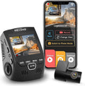 RexingUSA V1P 4K Dual Channel Dash Cam 4K+1080p w/Wi-Fi, 2.4” LCD, 170° Wide Angle, Rear Camera, Supercapacitor, G-Sensor, WDR, Loop Recording, Mobile App