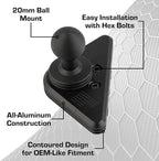 Bulletpoint Mounting Solutions Aluminum Air Vent Phone Mount Compatible with 2015-2020 Ford F-150, 2017-2022 Super Duty & 2018-2021 Expedition (Spring-Loaded)