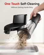 REDTIGER Car Vacuum Cordless, 21000PA Portable Handheld Vacuum Up to 70 Mins Runtime, 3.5H USB-C Fast Charge, Lightweight 4 in1 Mini Hand Held Cleaner Power for Car Home Outdoor Camp Pet Food Black