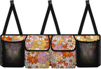 Floral Flowers Car Trunk Organizer Auto Hanging Seat Back Storage Hanging Backseat Car Organizer,Car Accessories