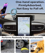 Car Phone Holder for Ford Explorer 2020 2021 2022 2023 2024 Accessories Apply to 10.1 Inch Touch Screen Fixed Clip MagSafe Passenger Cell Phone Mount Handsfree 360° Rotation
