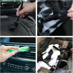 HMPLL 10pcs Detailing Brush Set, Multi-Purpose Car Detailing Brushes for Cleaning Car Interior, Exterior, Engine, Leather, Including 5 car Cleaning Brush, 3 Wire Brush, 2 Air Vent Brush,Black