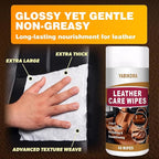 Leather Wipes, Leather Wipes for Car Interior Seat Cleaner, Steering Wheel & Furniture, Leather Couch Wipes and Conditioner - Generously Sized (4.72 x 5.51 Inch) - Full 40 Wipes