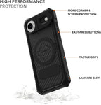 Rokform Rugged Case Compatible with iPhone 17 Air, Magnetic Cover (Black)