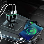 [2025 Upgraded] Cigarette Lighter Splitter, SUPERONE 180W 2-Socket Cigarette Lighter Adapter with Dual QC3.0 and 20W PD USB C Car Charger Splitter for GPS/Dash Cam/Laptop/iPad/iPhone 17/16/15/14/13/12