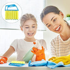 Blind Cleaning Brush, 2 PCS Venetian Blind Cleaner Brush, Shutter Brush, Microfiber Duster Tool for Window Blinds,Air Vents, Keyboard, Car AC, Washable Reusable Gap Cleaning Brushes (Orange)