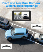 AUTO-VOX Wireless Backup Camera:1080P HD Dual-Channel Monitor, Easy Installation,Stable Digital Transmission Signal,IP69K Waterproof Night Vision Back Up Camera for Truck,SUV,Car,Vans