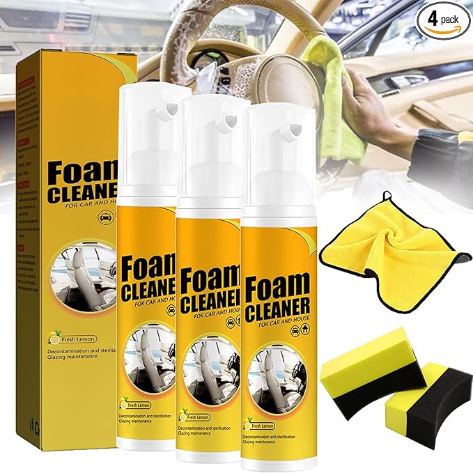 All Around Master Foam Cleaner, Multifunction Foam Cleaner, Foam Cleaner All Purpose, 2023 New Multifunctional Car Foam Cleaner, Foam Cleaner for Car (3PCS,30ML)