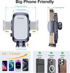 Romuto Phone Holders for Your Car Phone Holder Mount【Super Suction】Cell Phone Mount for Car Accessories for Women Men Windshield/Vent/Dash Truck Stand Desk Mount Clamp Holder for iPhone Samsung Camera