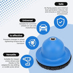 Professional Wheel Hub Grinder Resurfacing Cleaning Kit, Wheel Hub Grinder Ball Head Car Cup Brush Cleaning Set, 1500rpm, 90mm ID 150mm OD for RV Truck Tire Change, Hub & Rim Removal Tool