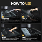 Toretark Car Ceramic Glass Coating Spray,Automotive Windshield Rain Repellent Glass Polish Protect, Long-Lasting Quick Dry Coat (3.38 fl oz +Towel)