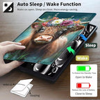 Case for 6" Kindle Paperwhite (10th Generation,2018 Release),360 Degree Rotating Swivel Leather Stand Folio Cover Auto Wake/Sleep for Amazon Kindle Paperwhite E-Reader,Cute Highland Cow