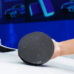 6" Car Detailing Clay Pad, Clay Bar Pad Disc for Auto Detailing, 1Pc Magic Clay Pad and 1Pc Hand Strap Applicator (6 Inch, Black)