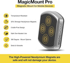 Scosche MPDB MagicMount Pro Magnetic Cell Phone Car Mount with Strong Magnets & 360° Adjustable Head, Adhesive Dashboard Cell Phone Holder Compatible with iPhone, Samsung, Android, Non-MagSafe Devices