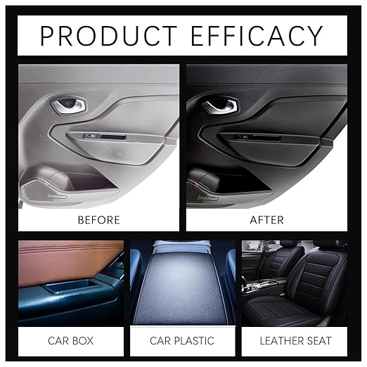 XIRUJNFD Car Interior Protectant Spray, Car Interior Cleaner, 100ml Interior Detailer Spray, Polishing Cleaner, All Purpose Vehicle Interior Polish (3)