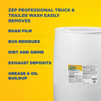 Zep Premium Truck and Trailer Wash - 55 Gallon (One Drum) 1041625 - Professional Strength, Liquid (Business ONLY, Delivered VIA Truck)