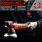 Adam's Polishes SK Pro 15mm Car Polisher Kit 7 Item- Professional Buffer Polisher for Car Detailing | Use W/Car Polish, Polishing Compound, or Car Scratch Remover | Car Wash Clay Bar Ceramic Coating