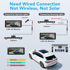 Backup Camera for Truck, 6.86" HD 1080P Rear View Monitor Kit, Wired Backup Camera System with Night Vision, 2 Channel, IP69K Waterproof, Optional Dual Bracket, Plug & Play for Car RV Trailer Tractor