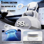 Car Phone Holder 2026 Upgraded, 360° Adjustable Magsafe Car Mount Holder[98 LBS Strongest Suction] Dashboard Windshield Vacuum Magnetic Phone Holder for Your Car fit iPhone & Android