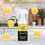 2Pcs Multi-Purpose Stain Remover, All Purpose Cleaner Spray, Powerful Cleaner Kitchen Multi-purpose Foam Cleaner Spray for Kitchens, Floors, Toilets and Cars (120ML)