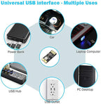 ICBEAMER USB RGB Multi-Color LED Night Light 1-Pack | Voice Control + 1 Touch Color Change, Universal Plug-in Miniature LED for Car Interior and Trunk Ambient Atmosphere