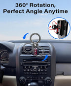 Car Phone Holder for Honda CR-V 2007-2011 CRV Accessories Compatible with MagSafe Hands-Free 360 Degree Rotation Adjustable Cell Phone Mount Does Not Affect Air Vent