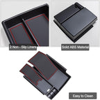 TOPINSTALL New Red Tray Compatible with 2021-2024 Ford Bronco & 2025+ Bronco 2-Door & 2025+ 4-Door Manual Transmission, Full Size Bronco Organizer (Not for Sport Model & 25 4 Doors AT)
