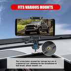 Dashboard Behind Screen (8-Inch) Storage Box for 2026 2025 2024 Toyota Tacoma & 2025 2026 4runner Accessories, Center Console Organizer Tray with Anti-Slid Pad for 4th Gen Tacoma (8 Inch Screen only)
