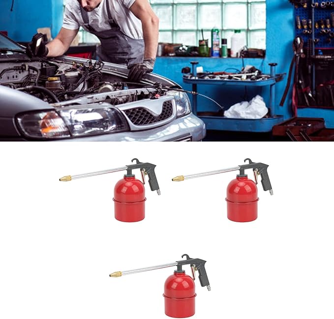 3 Pcs Car Wash Sprayer, Abs Metal Soap Foam Blaster Engine Cleaning Sprayer With Watering Can Universal For Automobile Car Cleaning Tool Degreaser Air Gun Engine Cleaning Gun