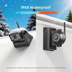 ZEROXCLUB Magnetic Wireless Backup Camera: 7" HD 1080P DVR Monitor with 1 Rear View, 2 Side View Cameras, IR Night Vision, Portable Rechargeable Camera for RV/Trailer/5 Wheels/Camper BC703
