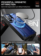 SUPCASE for Samsung Galaxy S26 Ultra Case with Stand, Military-Grade Drop Protection, Compatible with Wireless Charging/MagSafe, Built-in Screen Protector & Front Frame – UB Pro Mag, Cobalt