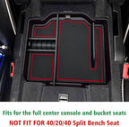 JOJOMARK Center Console Organizer fits for Dodge RAM 2025 2024 2023 2022 2021 2020 2019 1500 2500 3500 Accessories Interior Storage Box Armrest Storage Tray (Red)