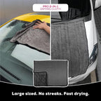 Large Microfiber Drying Towel for Cars – Ultra-Absorbent Plush, Scratch-Safe & Streak-Free Car Wash and Detailing Towel, XL 36 x 24 in, for Cars, SUVs & Trucks