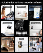 Upgraded for iPhone 17 Vacuum Magnetic Car Phone Holder,360° Adjustable Suction Cup Phone Mount, Mag-Safe car Mount 15W Wireless Charger Stand for Car, Makeup/Gym/Mirror, iPhone 16 15 14 13 12 Series