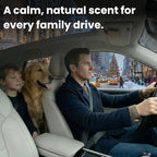 Car Air Freshener Wood 3 Pack — Refillable Solid Diffuser, North American Alder Scent, Leather Visor Clips — No Liquid Odor Eliminator for Cars, Trucks, SUVs