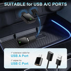 2 in 1 Wireless CarPlay Adapter for iPhone iOS 10+, Android Auto Adapter for Android 11+ Converts Wired to Wireless CarPlay Compatible with 800+ Car Models (2016+)