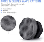 3 Pieces Tire Shine Applicator Tire Dressing Applicator Pads Tire Sponge Applicator Foam Tire Gel Wet Applicator Car Detailing Reusable Cleaning Supplies for Tire Shine (Gray,4.33 Inch)