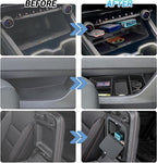 Center Console Organizer Compatible with 2024-2026 Chevy Traverse Accessories, Divider Compartment Tray＆Console Bottom Storage Box＆Armrest Hidden Insert Tray (Not fit 2024 Traverse Limited)