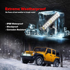 Samman ADTOPI 6 inch Led Light Bar with Wiring Harness Kit, LED Pods Flood Spot Combo Beam Driving Work Fog Light Off Road Super Bright Waterproof for UTV Truck Sand Rail ATV SUV Chevy