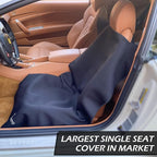 Malo’o SeatGuard Waterproof Car Seat Cover, Non-Slip Neoprene Universal Seat Protector for Trucks and Cars, Heavy Duty Seat Cover for Sports Gear, Dogs and Wet Clothing, Black