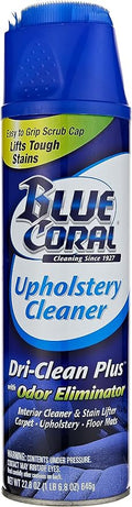 Blue Coral DC22 Upholstery Cleaner Dri-Clean Plus with Odor Eliminator, 22.8 oz. Aerosol