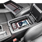 RUNROAD Center Console Organizer Tray Compatible with Nissan Altima 2019 2020 2021 2022 2023 2024 2025 Accessories, Insert Armrest Tray Secondary Storage Box Coin Holder Console Dividers, Red