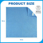 Microfiber Cleaning Cloths 15"x15" – 270GSM Plush Lint-Free Towels for Cars & Auto Detailing, Super Absorbent Car Wash Cloths for Drying, Polishing, Glass & Household(25 Pack)